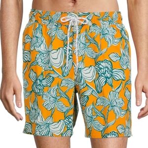 George Men's & Big Men's All Guy 7" Swim Trunks with Stretch floral